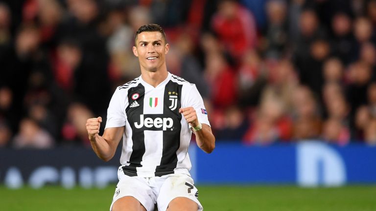  during the Group H match of the UEFA Champions League between Manchester United and Juventus at Old Trafford on October 23, 2018 in Manchester, United Kingdom.