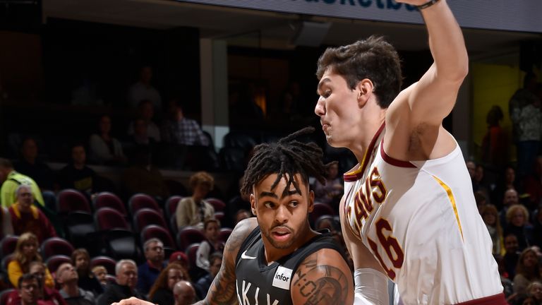 D'Angelo Russell scored 18 points as the Nets outscored the Cavaliers  