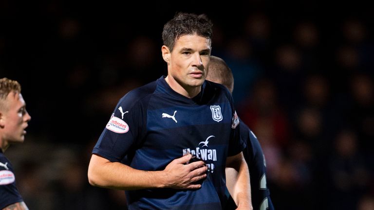 Dundee captain Darren O'Dea in action for the club against Hearts last week