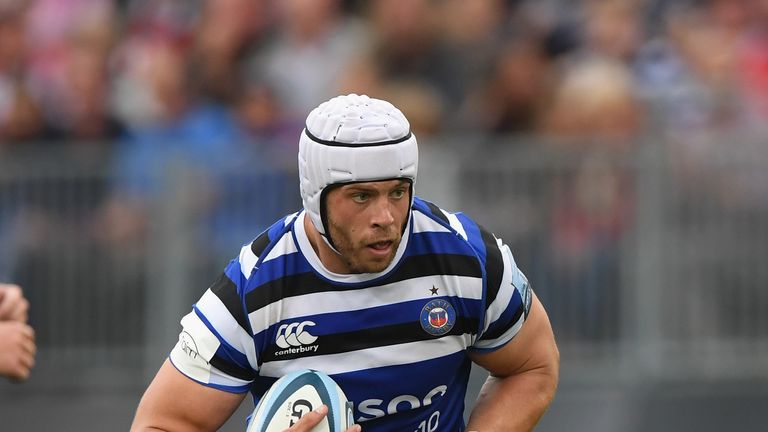  during the Gallagher Premiership Rugby match between Bath Rugby and Gloucester Rugby at Recreation Ground on September 8, 2018 in Bath, United Kingdom.