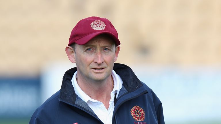 poses for a portrait during the Northamptonshire CCC photocall  on April 2, 2012 in Northampton, England.