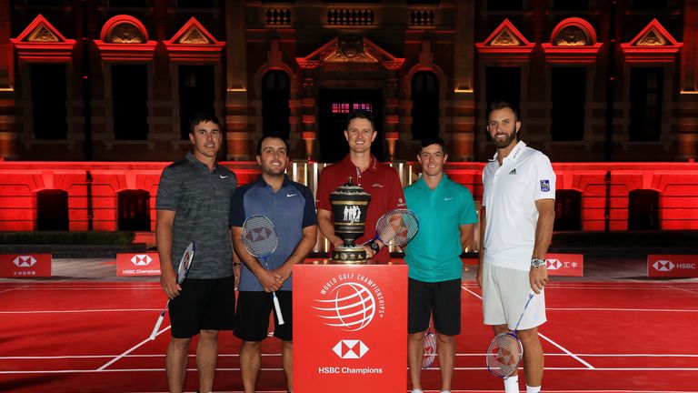 during a photocall prior to the WGC - HSBC Champtions at the Chamber of Commerce Shanghai on October 23, 2018 in Shanghai, China.