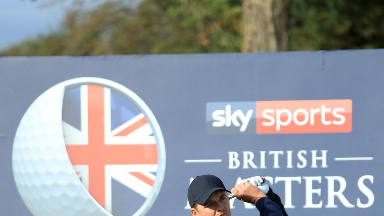  during Day Two of Sky Sports British Masters at Walton Heath Golf Club on October 12, 2018 in Tadworth, England.