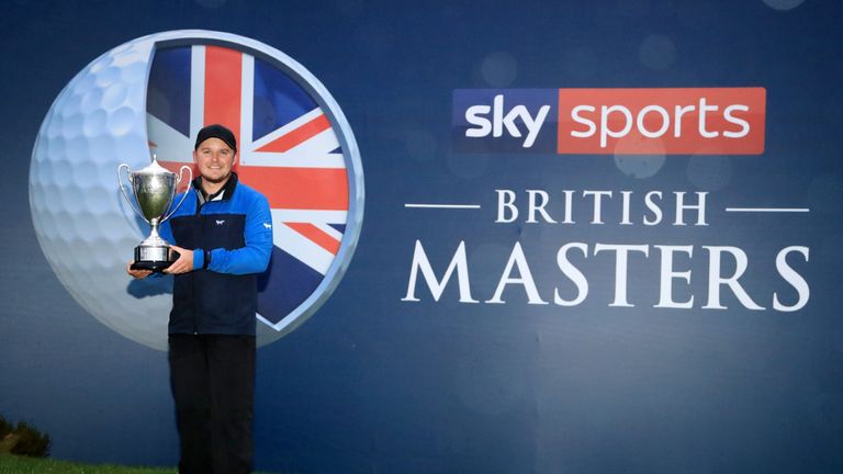 Eddie Pepperell moved to 33rd in the world with his win at the Sky Sports British Masters