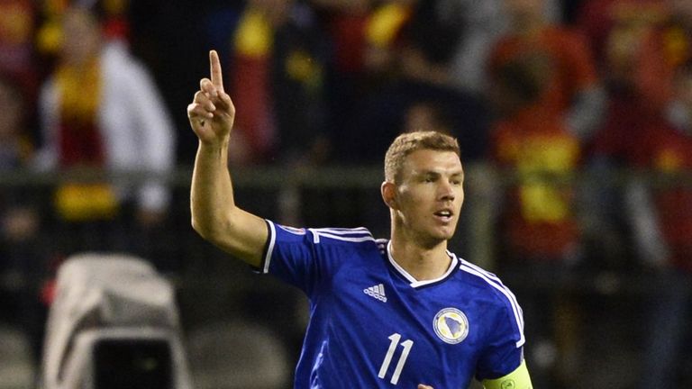Edin Dzeko has scored over 50 goals for Bosnia