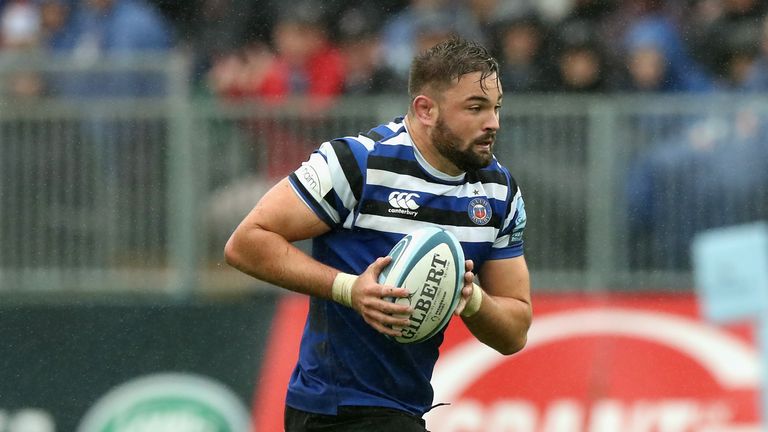 during the Gallagher Premiership Rugby match between Bath Rugby and Northampton Saints at the Recreation Ground on September 22, 2018 in Bath, United Kingdom.