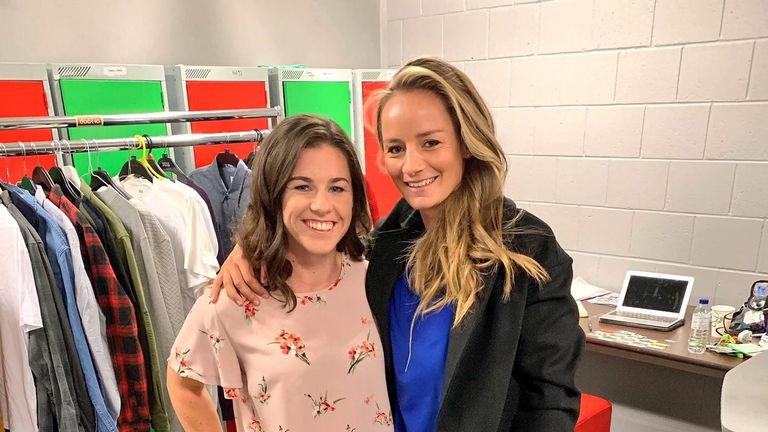 Danni and England team-mate Tammy Beaumont have both been filming A Question of Sport