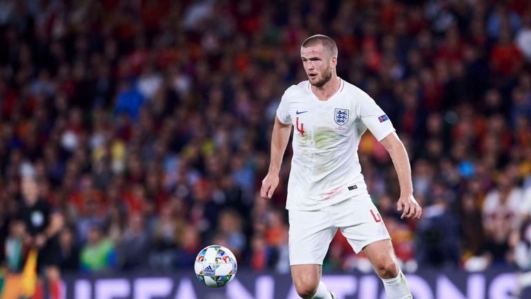 Eric Dier in action for England 