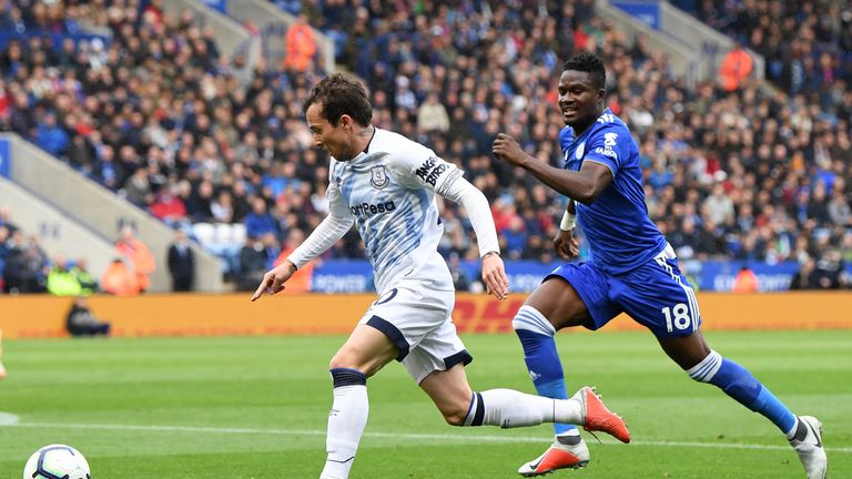 Bernard provided an assist on his first Everton start at the King Power stadium