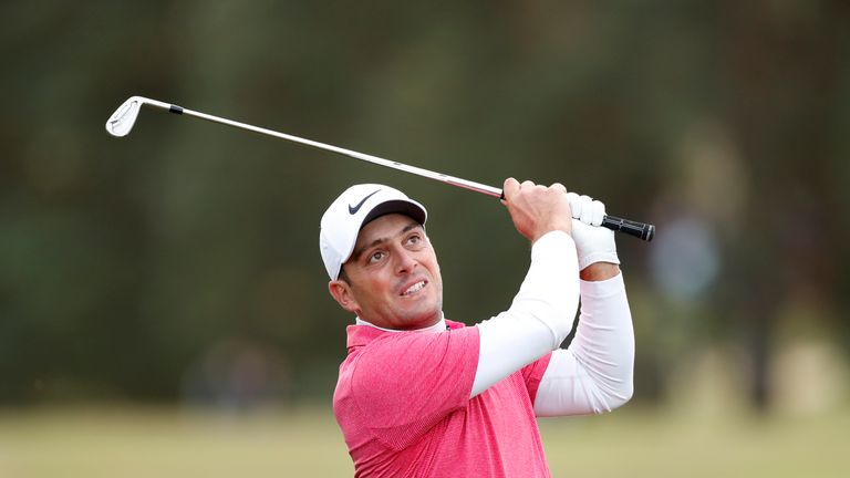  during Day Two of Sky Sports British Masters at Walton Heath Golf Club on October 12, 2018 in Tadworth, England.