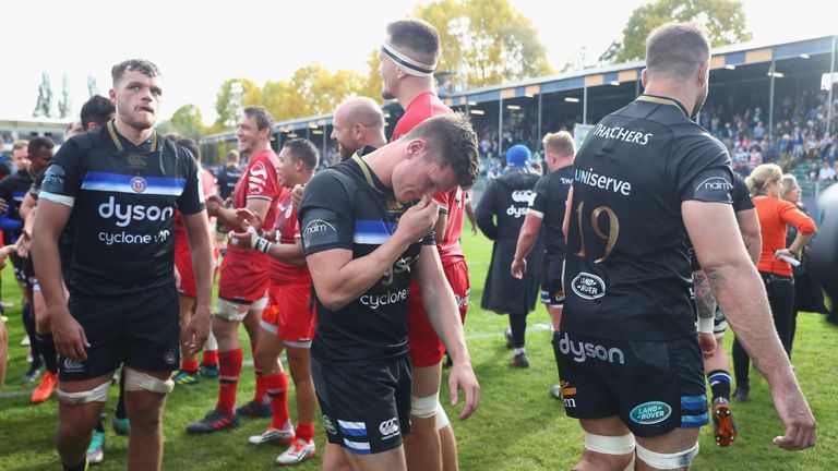 Freddie Burns cuts a dejected figure at the final whistle.