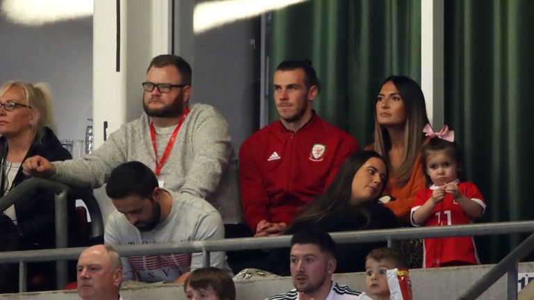 Gareth Bale had to watch Wales defeat by Spain from the stands