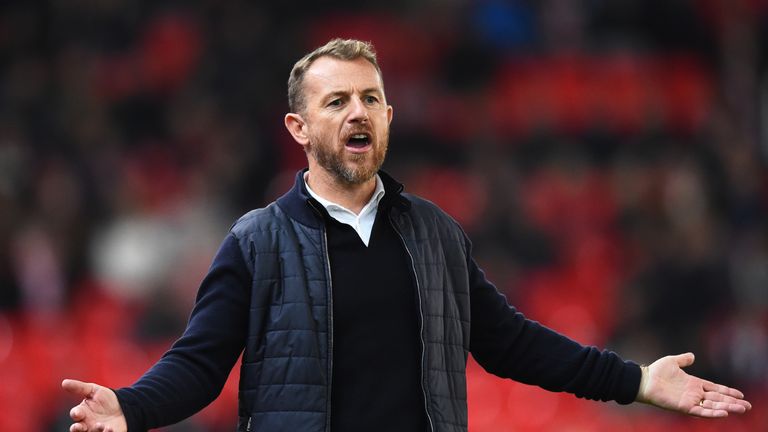 Gary Rowett was sent off in Stoke's loss to his former club Birmingham