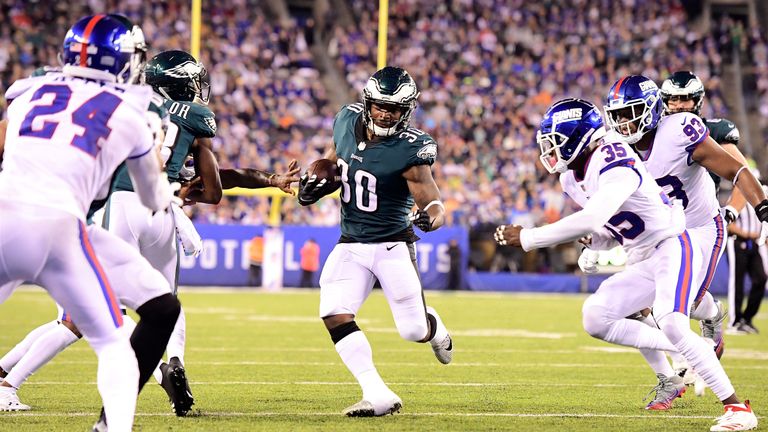 Highlights: Eagles 34, Giants 13