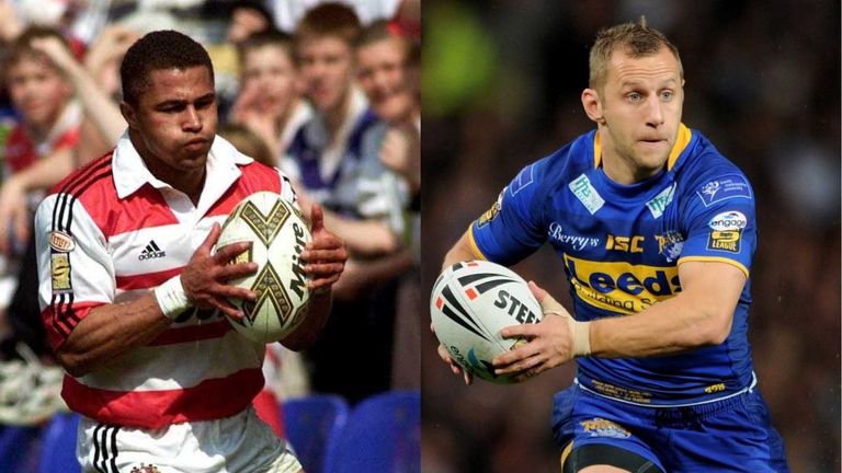 Jason Robinson (L) and Rob Burrow have both scored cracking tries in the Grand Final