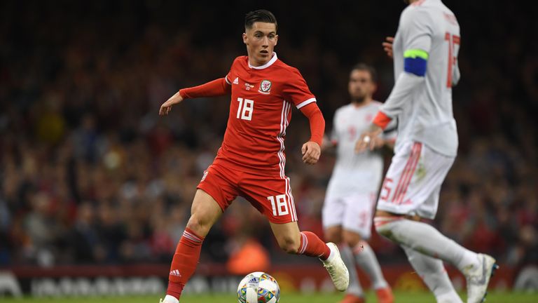 Harry Wilson during the International Friendly match between Wales and Spain on October 11, 2018 in Cardiff, United Kingdom.