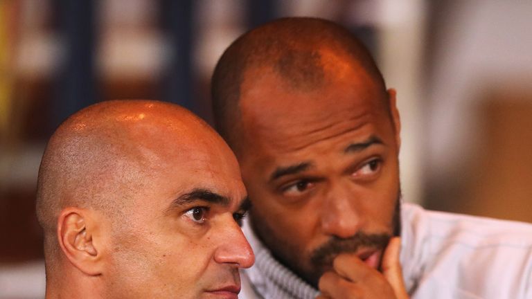 Roberto Martinez&#39;s Belgium assistant Thierry Henry remains the prime candidate to succeed Steve Bruce at Aston Villa
