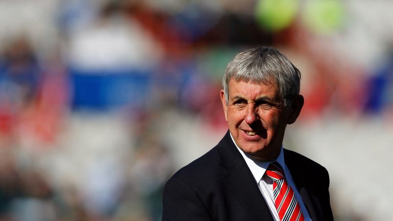 Ian McGeechan, the Lions head coach looks on prior to the Second Test match between South Africa and the British and Irish Lions at Loftus Versfeld on June 27, 2009 in Pretoria, South Africa.