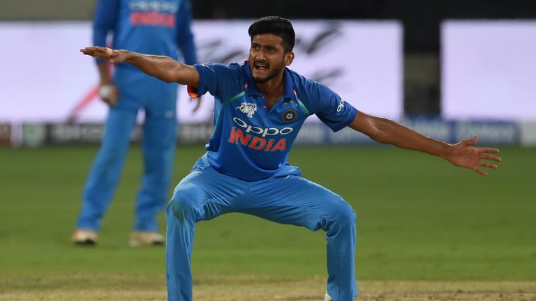 Khaleel Ahmed took 3-13 in India's ODI victory over the Windies at Mumbai