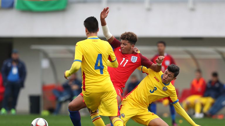 Sancho has 23 goals in 34 appearances for England's youth teams