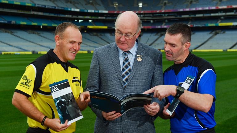 James Owens, right, was speaking at the Referee Development Plan Launch.