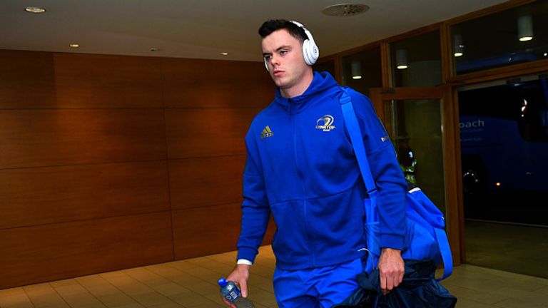 Dublin , Ireland - 6 October 2018; James Ryan of Leinster arrives ahead of the Guinness PRO14 Round 6 match between Leinster and Munster at the Aviva Stadium in Dublin. (Photo By Ramsey Cardy/Sportsfile via Getty Images)