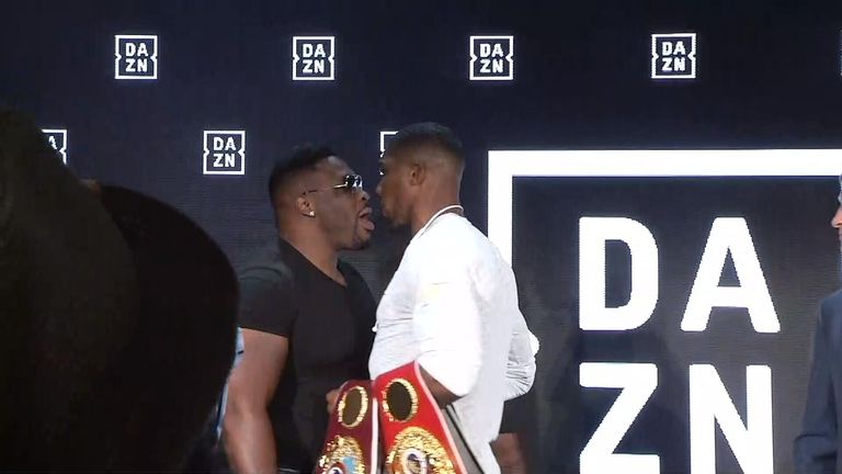 Jarrell Miller squares up to Anthony Joshua