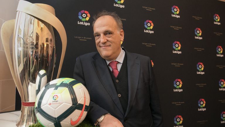 La Liga president Javier Tebas 