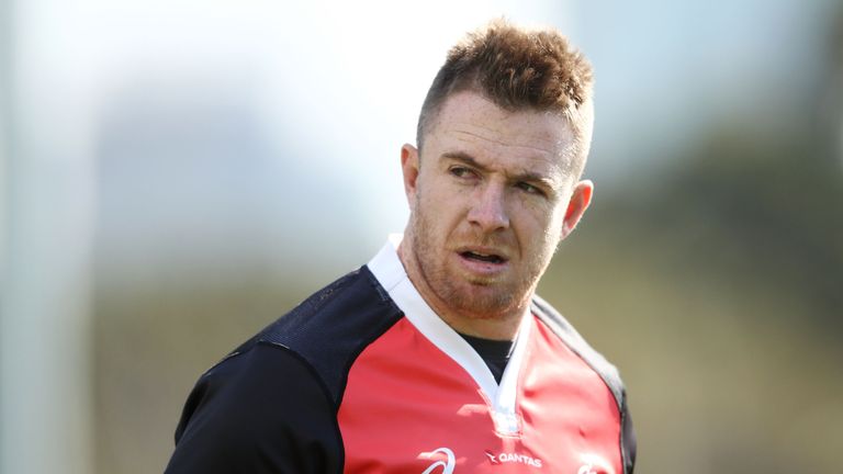 during a Wallabies training session at Moore Park on August 2, 2018 in Sydney, Australia.