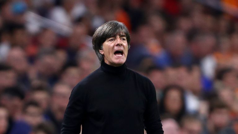 Joachim Low during the UEFA Nations League A group one match between Netherlands and Germany at Johan Cruyff Arena on October 13, 2018 in Amsterdam, Netherlands.