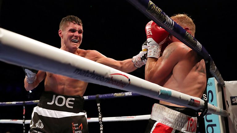 Joseph Laws (left) in action against Chris Truman during the Welterweight Contest at Metro Radio Arena, Newcastle. PRESS ASSOCIATION Photo. Picture date: Saturday October 13, 2018. See PA story BOXING Newcastle. Photo credit should read: Richard Sellers/PA Wire 