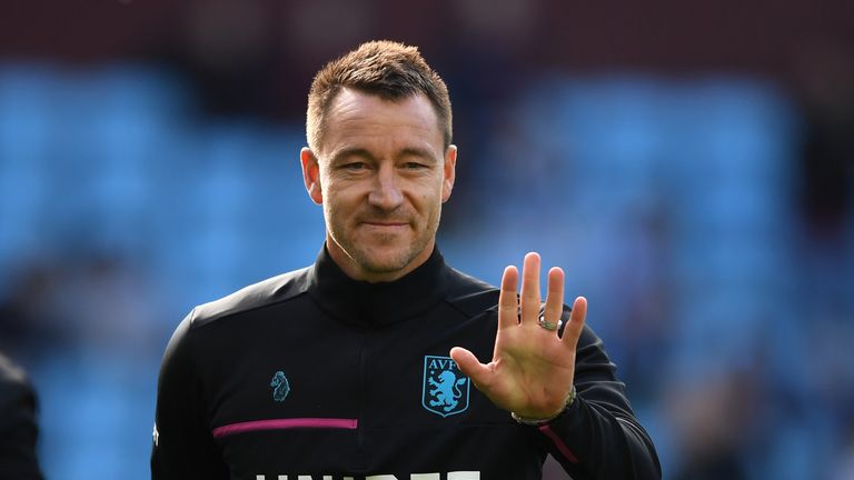 Assistant coach John Terry prior to the Sky Bet Championship match between Aston Villa and Swansea City at Villa Park