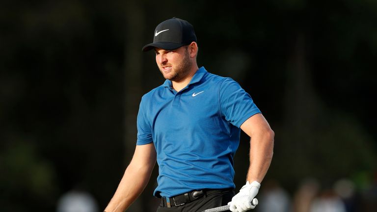 Jordan Smith's late bogey at 16 saw him slip into a share of second
