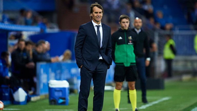 Read Madrid head coach Julen Lopetegui is coming under pressure after four games without a win