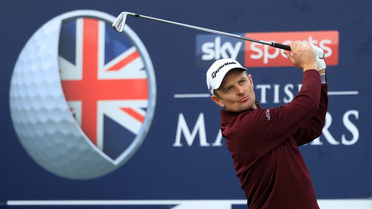  during Day One of Sky Sports British Masters at Walton Heath Golf Club on October 11, 2018 in Tadworth, England.
