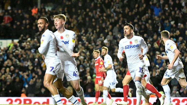 Kemar Roofe celebrates his second-half equaliser