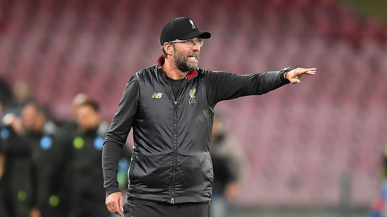  during the Group C match of the UEFA Champions League between SSC Napoli and Liverpool at Stadio San Paolo on October 3, 2018 in Naples, Italy.