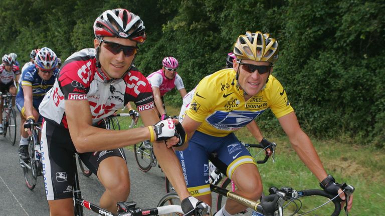 Lance Armstrong's former US Postal team manager Johan Bruyneel has been handed a life ban