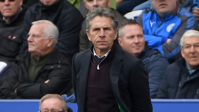 Leicester manager Claude Puel