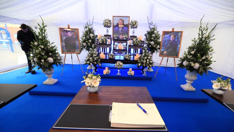 A book of condolence for Leicester City chairman Vichai Srivaddhanaprabha has opened