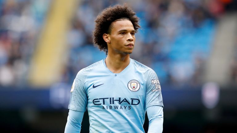 Manchester City&#39;s Leroy Sane during the Premier League match at the Etihad Stadium, Manchester.                                                                                                                                                                                                                                                                                                                                                                                             