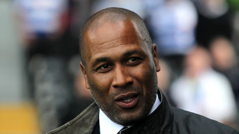 Les Ferdinand during the Sky Bet Championship Play off semi final 1st leg match between Fulham and Reading at Craven Cottage on May 13, 2017 in London, England.