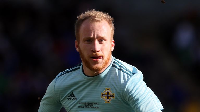 Liam Boyce in action for Northern Ireland