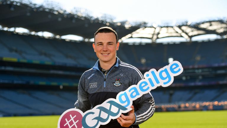 Liam Rushe was speaking at the Seoladh na Gaeilge launch #GAAGaeilge