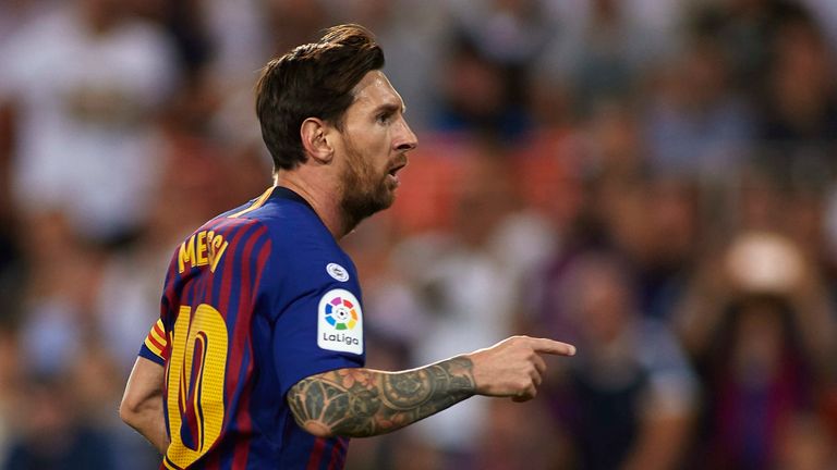 Lionel Messi was on the scoresheet against Valencia