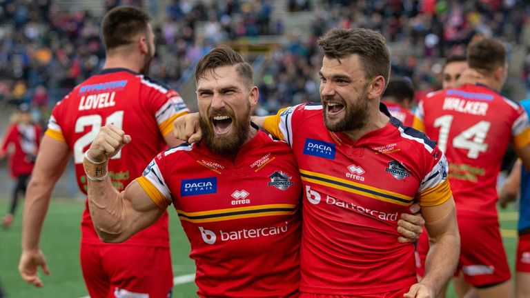 Jarrod Sammut (left) kicked two penalties in the win as the fixture saw no tries scored 