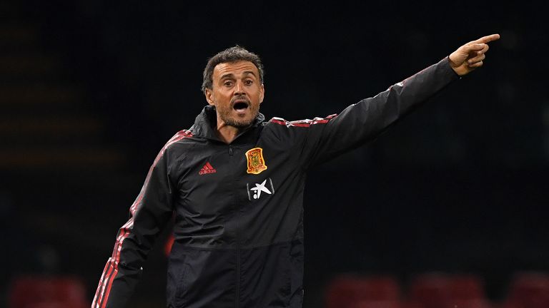  during a Spain training session at Principality Stadium on October 10, 2018 in Cardiff, Wales.