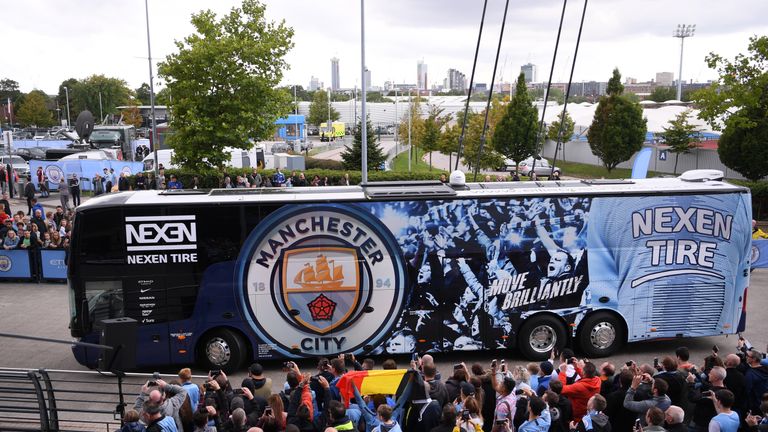 Manchester City's team was fitted with cameras at the start of the season