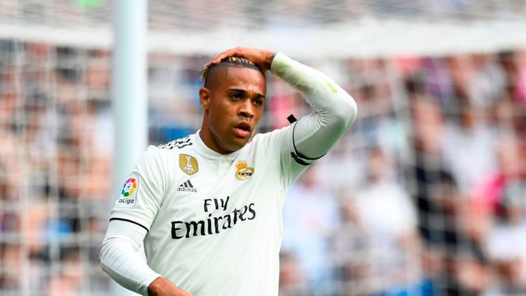 Mariano reacts during the La Liga match between Real Madrid and Levante