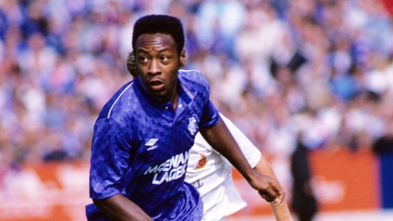 Mark Walters in action for Rangers